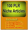 Thumbnail 100 PLR Niche Articles