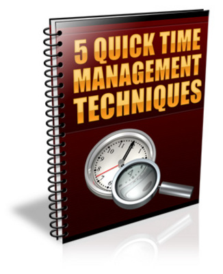 Product picture 5 Quick Time Management Techniques