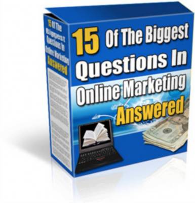 Product picture 15 Of The Biggest Questions In Online Marketing Answered + Reseller kit