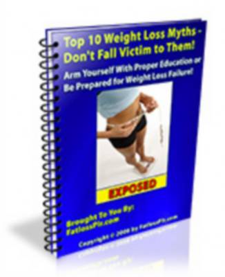 Product picture Top 10 Weight Loss Myths - Dont Fall Victim To Them! + Resale Rights