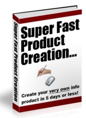 Product picture Super Fast Product Creation - Plr!