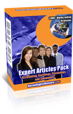 Product picture Expert Articles Pack - Accounting-Sociology-Psychology-PC