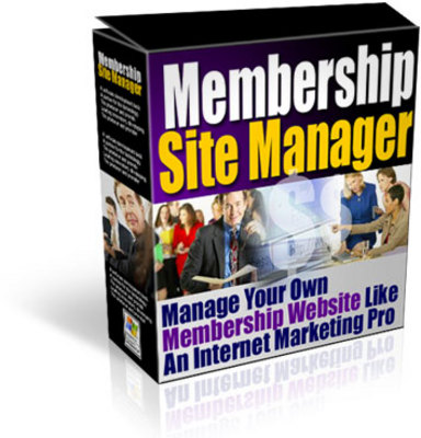 Product picture Membership Site Manager - With Resale Rights