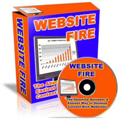 Product picture Website Fire - Easiest Way To Create Content-Rich Websites!