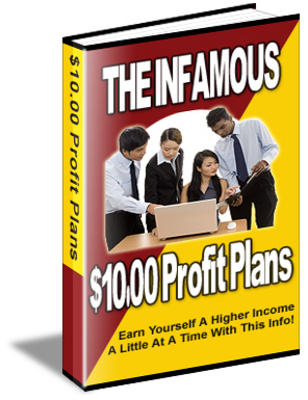 Product picture $10,000 Profit Plans - Earn Yourself A Higher Income