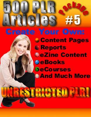 Product picture 500 New PLR Articles Pack #5