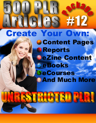 Product picture 500 New PLR Articles Pack #12