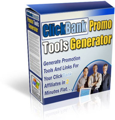 Product picture Clickbank Promo Tools Generator-Master Resale Rights