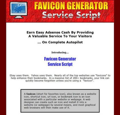 Product picture Favicon Generator Service Script - Master Resell Rights