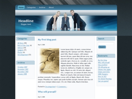 Product picture 5 Brand New High Quality Wordpress Blog Templates - With PLR