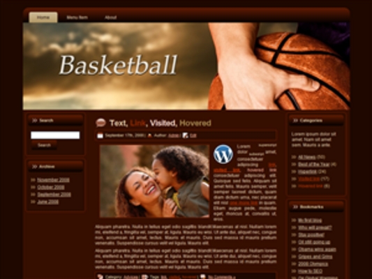 Product picture BASKETBALL TEMPLATE for Blogger,Wordpress,and HTML sites 